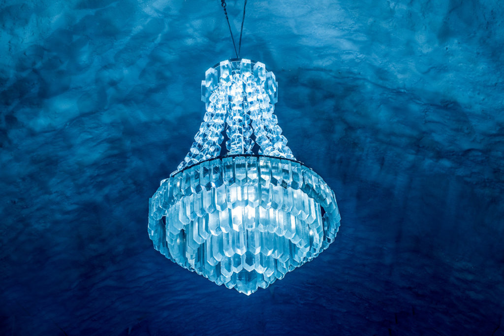Ice chandelier